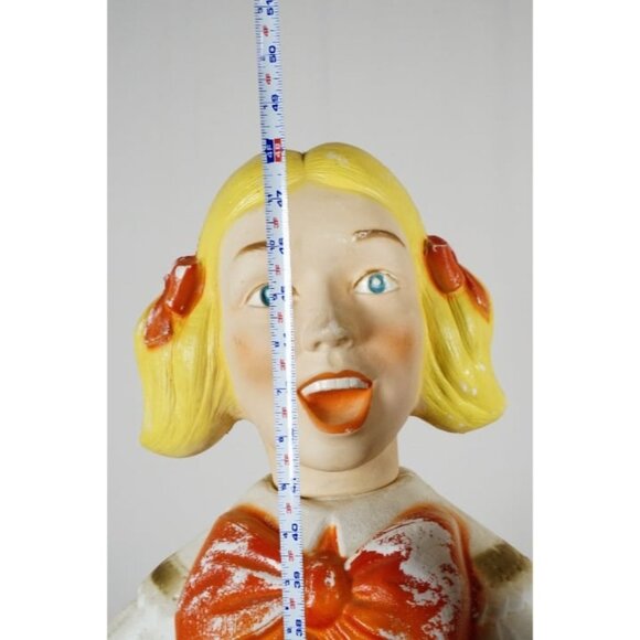 Vintage Empire Poloron Blow Mold Choir Singer Girl - Lights Up! - 4 Feet/ 48" - Picture 7 of 12